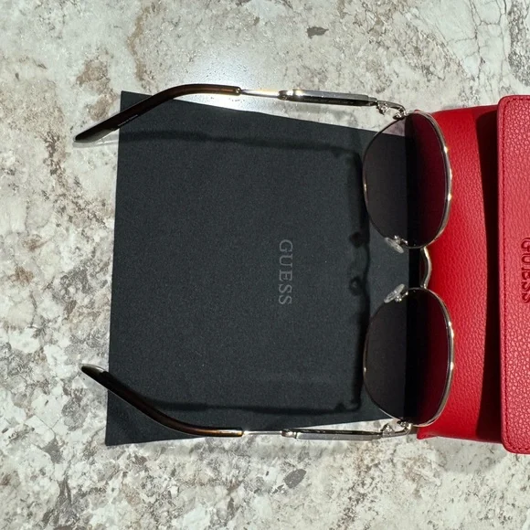 GUESS Women's Sunglasses with Silver Frame - Picture 3 of 5